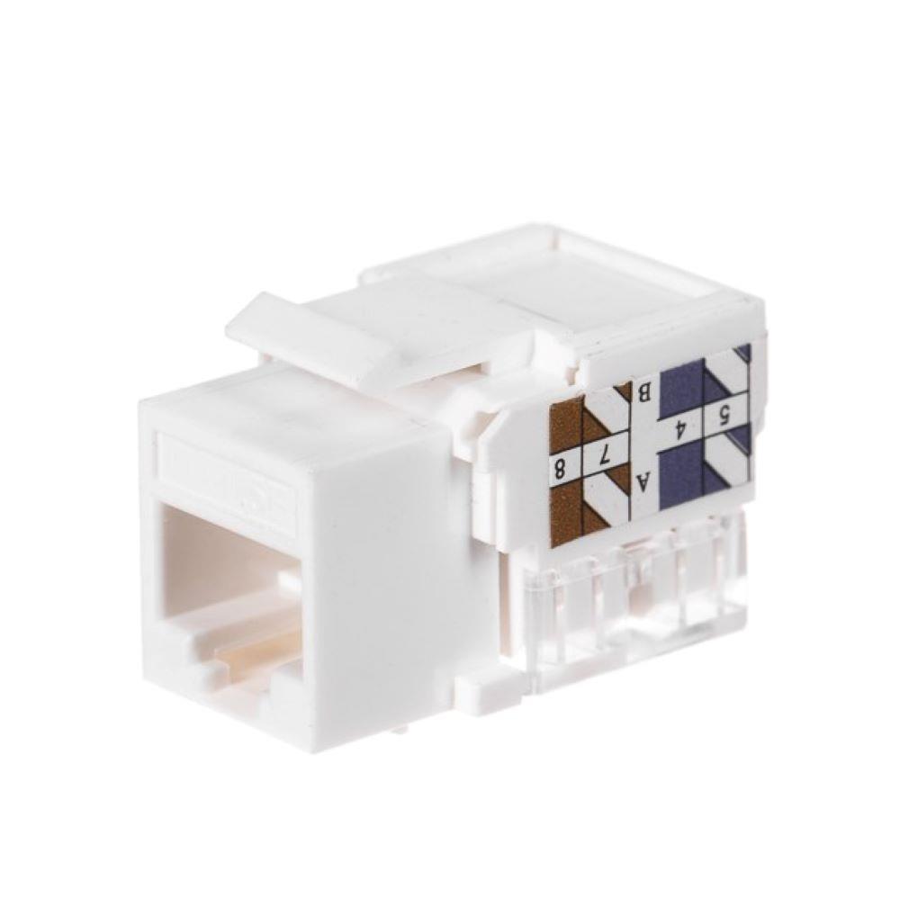Super Merchant By Base Weiß Keystone-Buchse Rj45 Utp Cat. 5E Modul Mit Klemme, Netrack