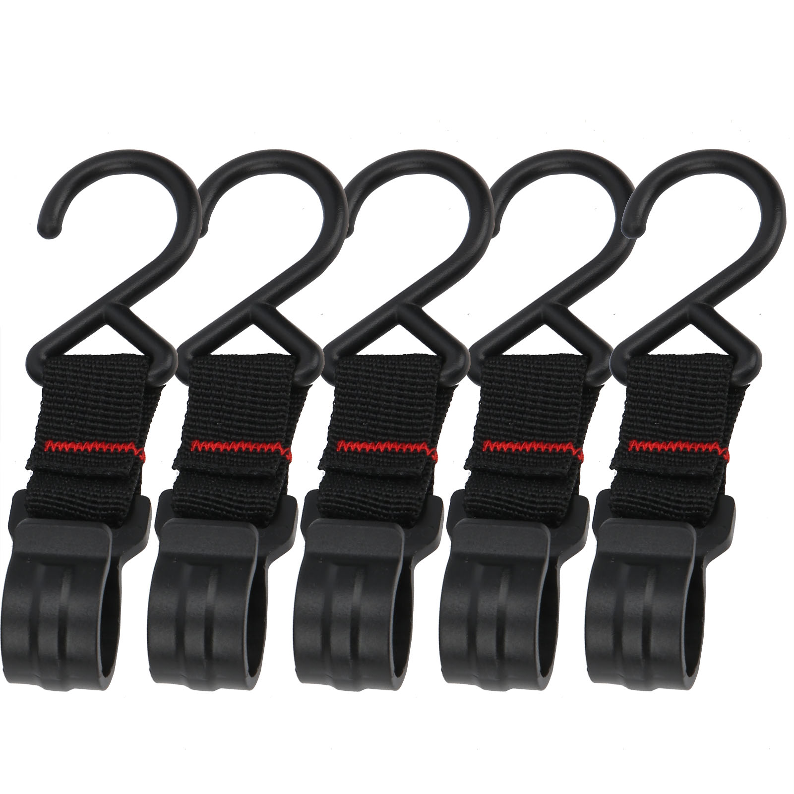 Crochets de suspension pour camping en nylon, sangle multifonction pour luminaires et ustensiles, lot de 5