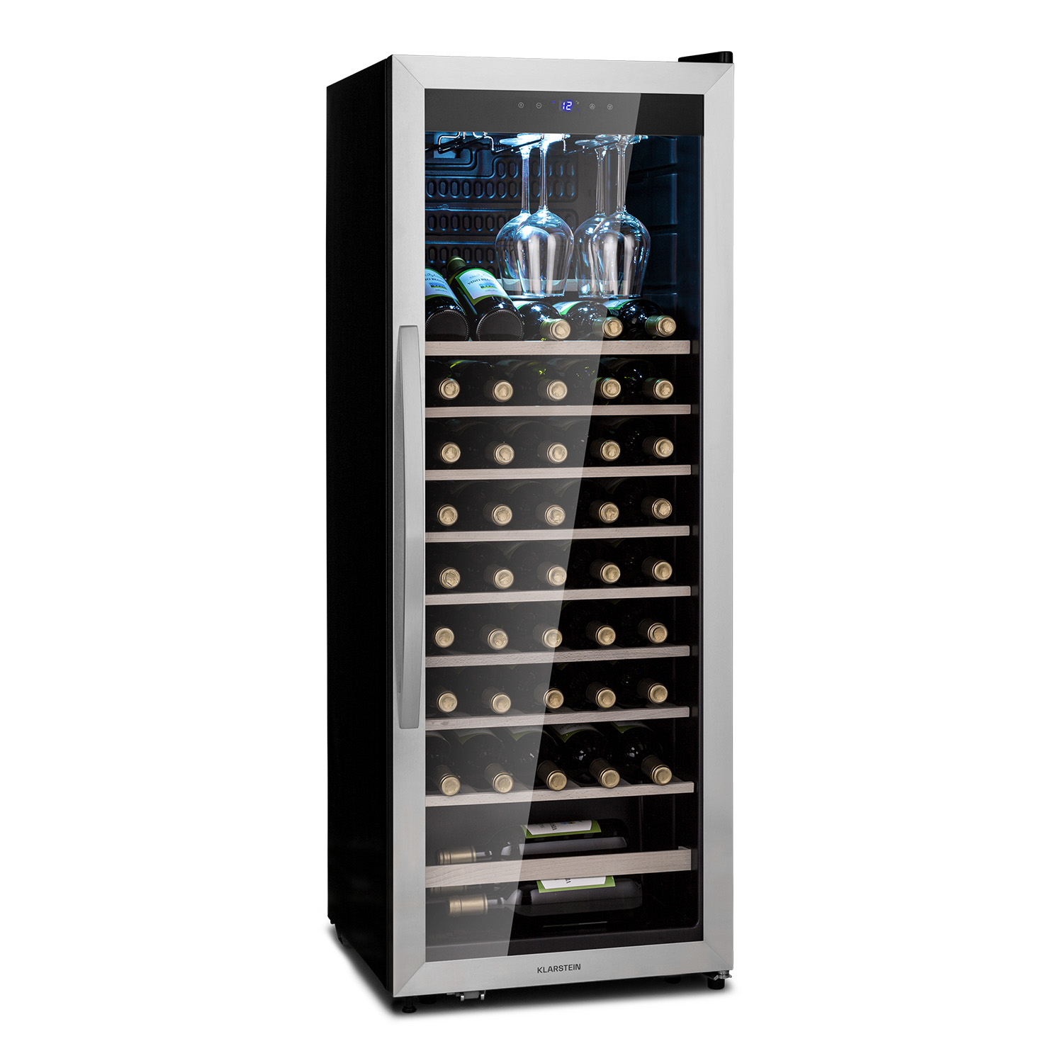 Klarstein Vinamour 46 Uno Frigorifero Per Vino 1 Zona 155 L/46 Bottiglie. 4-18 °c Acciaio Inossidabile