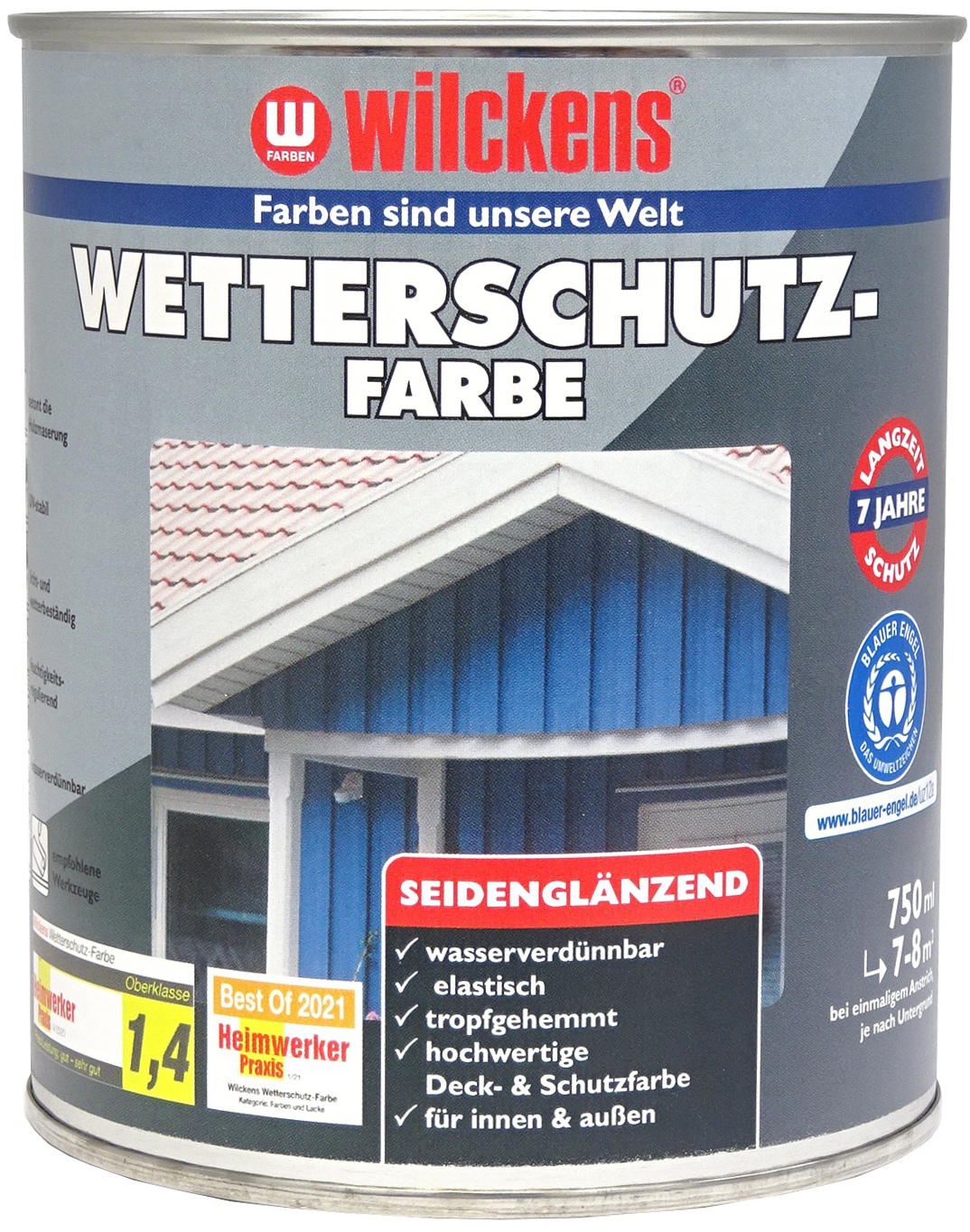 Rote Farbe, Roter Lack, Nopolux Wilckens Granit, 2,5-l-dose