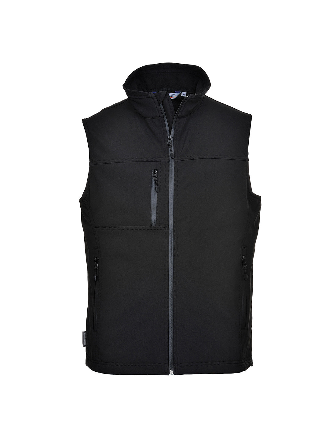 Portwest TK51 Softshell Fleecegefüttert Polyester Wasserdicht Sechs Taschen | Schwarz, M, Baumwolle, Unterkante mit Kordelzug, Aufgesetzte Tasche, Verstellbare Kapuze, Verstellbarer Saum, Ärmellos - Bild 3