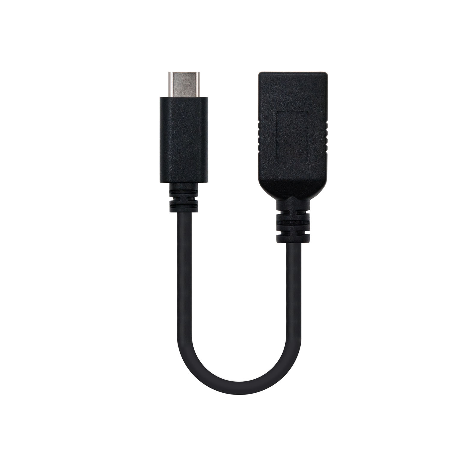 Nanocable Schwarz Usb 3.1 Typ C Auf Usb Typ A Stecker/Buchse Kabel 15Cm - Bild 3