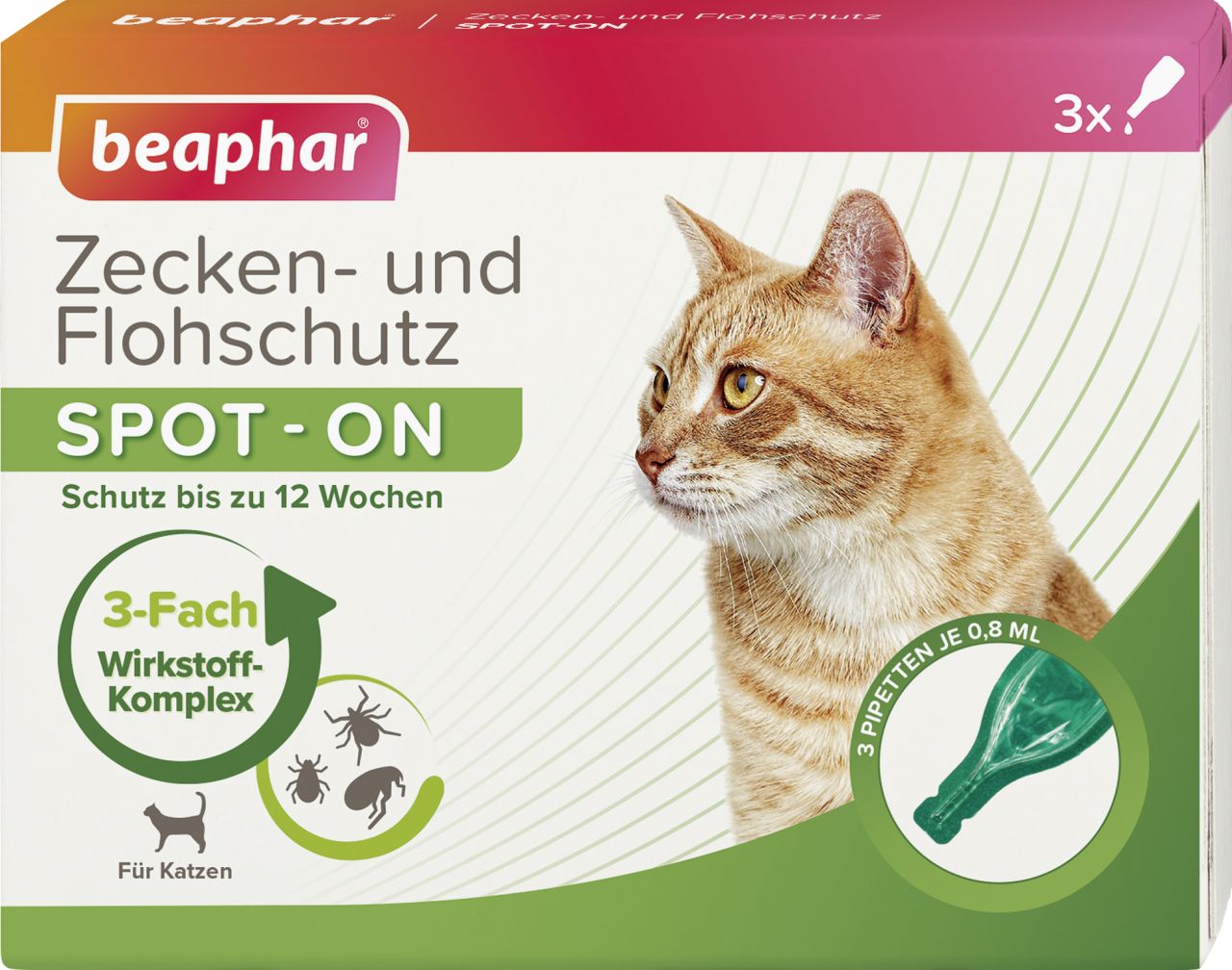 Beaphar Zecken-und Flohschutz Spot-ON 3x0,8ml, Katze - Bild 8