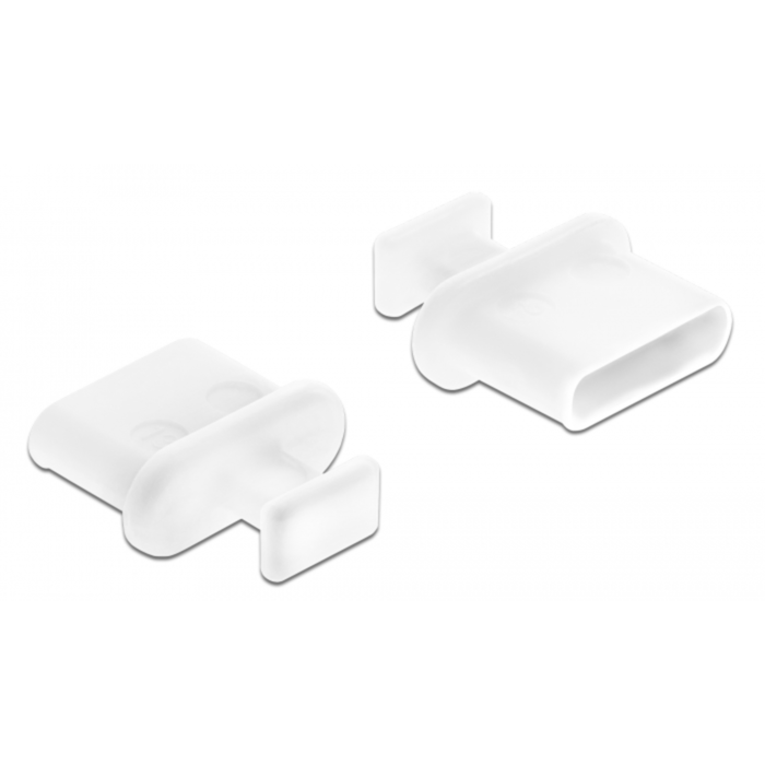 DeLOCK Staubschutz für USB Type-C Buchse mit Griff 10 Stück weiß, USB Typ-C, Weiß, 9,8 mm, 10,5 mm, 4 mm, 10 Stück(e) - Image 4