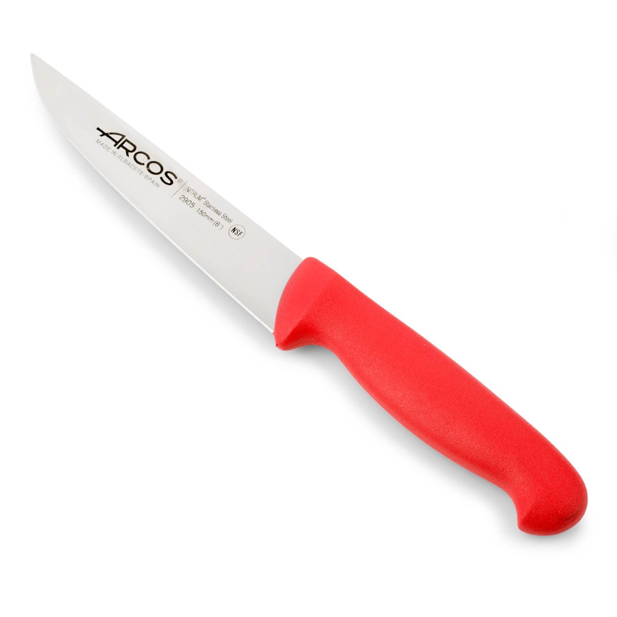 Arcos Rot - Küchenmesser 2900 - Prof 290522 Aus Nitrum-Edelstahl Und Mango Ergonomisches Es Polypropylen Und 15 Cm Klinge, Vitrine