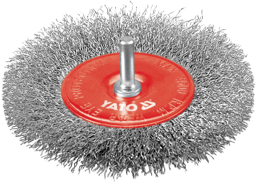 Yato Scheibenbürste Mit 100-Mm-Edelstahlwelle