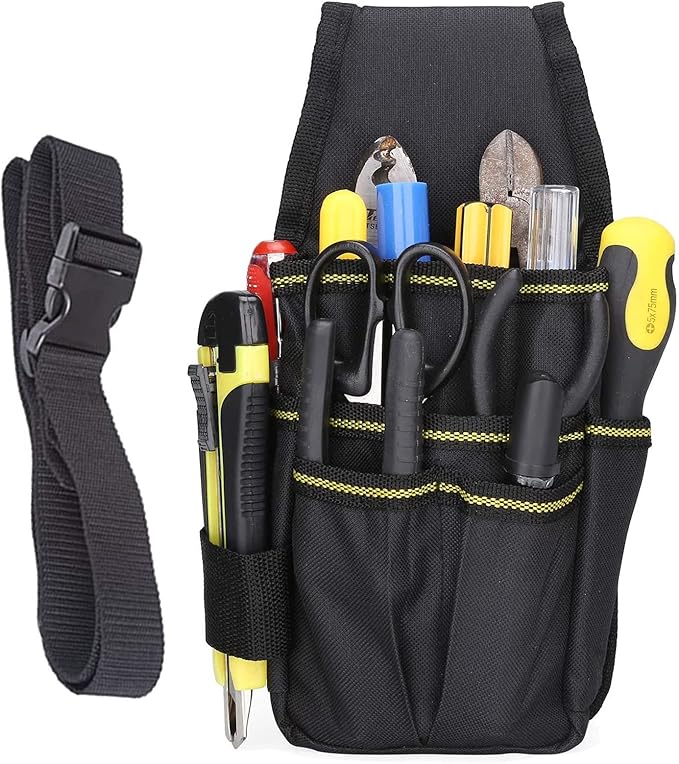 Borsa Portautensili Da Cintura, Borsa Portautensili Per Ferramenta, Borsa Portautensili Multifunzionale, 15 Tasche, Professionale E Compatta, In Tessuto Oxford Impermeabile A Doppio Spessore Per Elett OEM