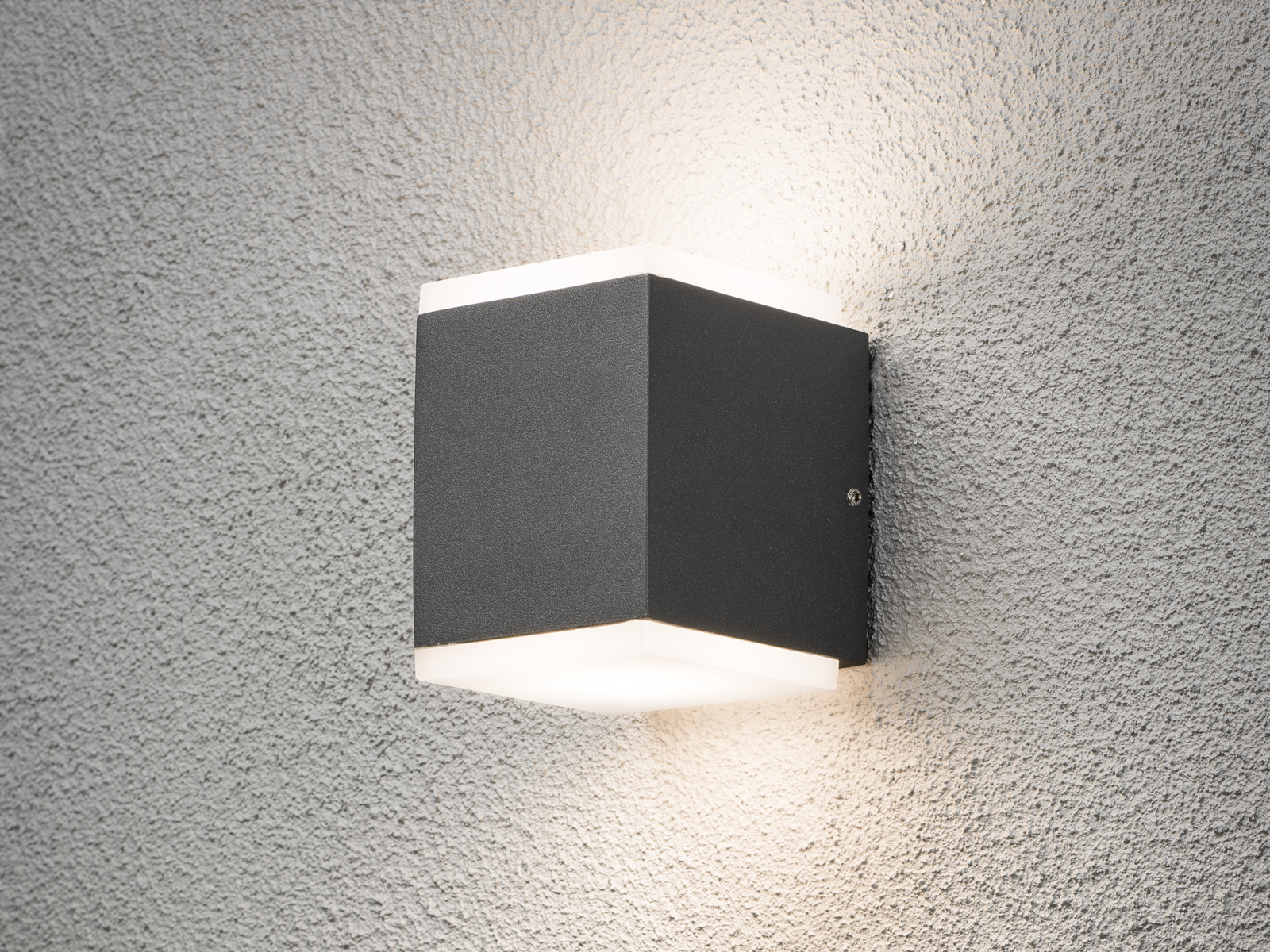 HighPower LED Außen-Wandleuchte MONZA UP/DOWN, 12W 3000K 1100lm, Anthrazit / Alu - Bild 9
