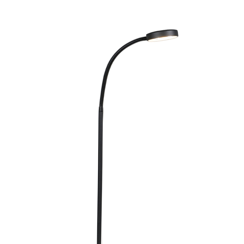 Qazqa Modern Floor Lamp Black Incl. Led Adjustable - Trax