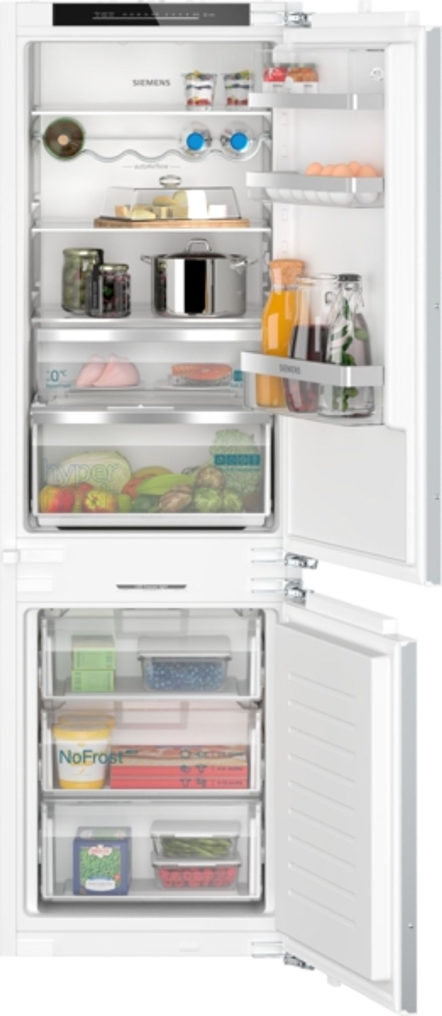 Siemens Weiß Einbaukühlgefrierkombination Iq500 "Ki86nadd0" 1772 Cm Hoch 558 Cm Breit Hyperfresh Plus: Längere Frische Für Obst Und Gemüse von Baur - Bild 7