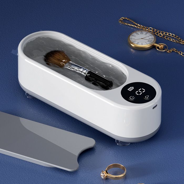 Nettoyeur à ultrasons 300 ml pour bijoux et lunettes, cuve inox