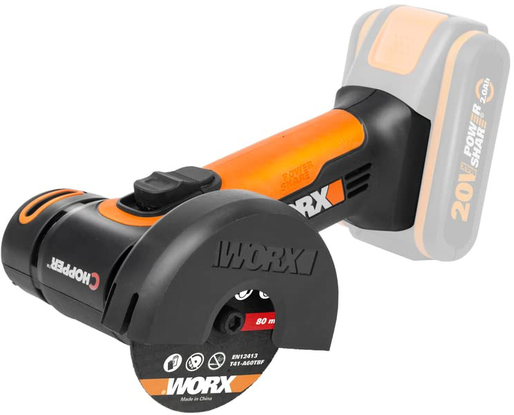 Worx Schwarz Akku-Winkelschleifer "Wx801.9 Chopper" Ohne Akku & Ladegerät von Baur - Bild 3