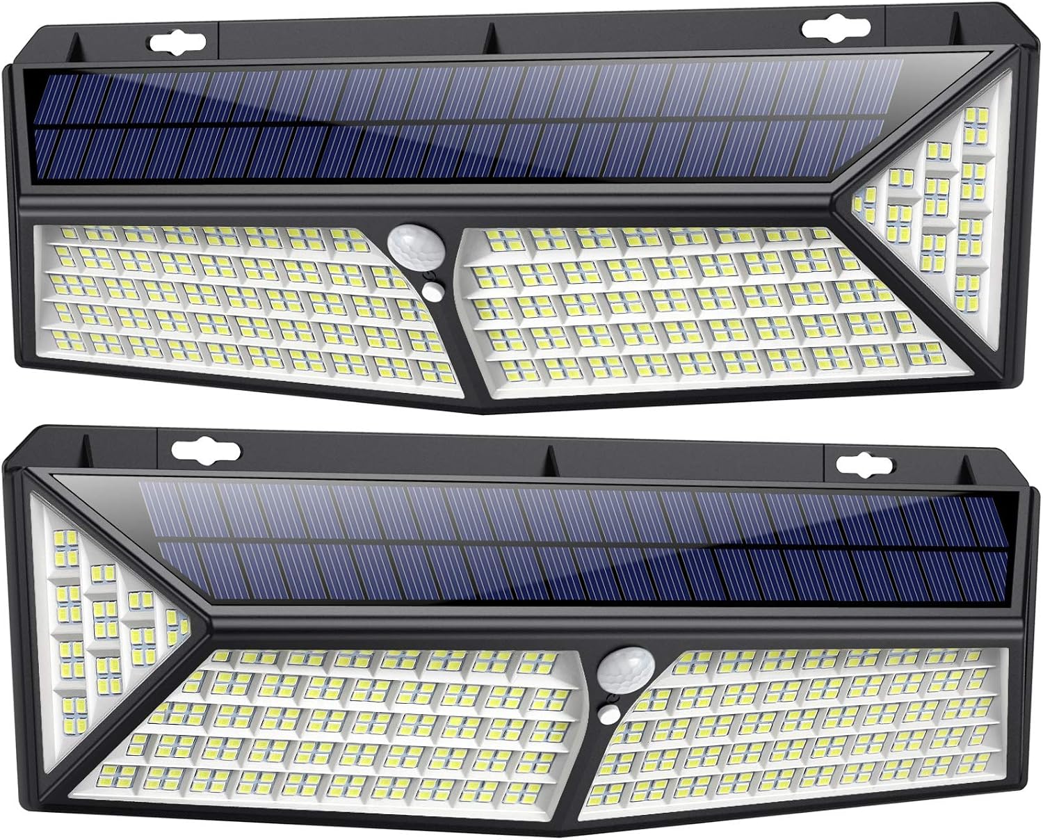 Lampe Solaire 430 Led【puissante 3500lm 270° Angle】 Détecteur De Mouvement Éclairage Extérieur Spot Sans Fil Sécurité Étanche Lumière Solaire Pour Jardin