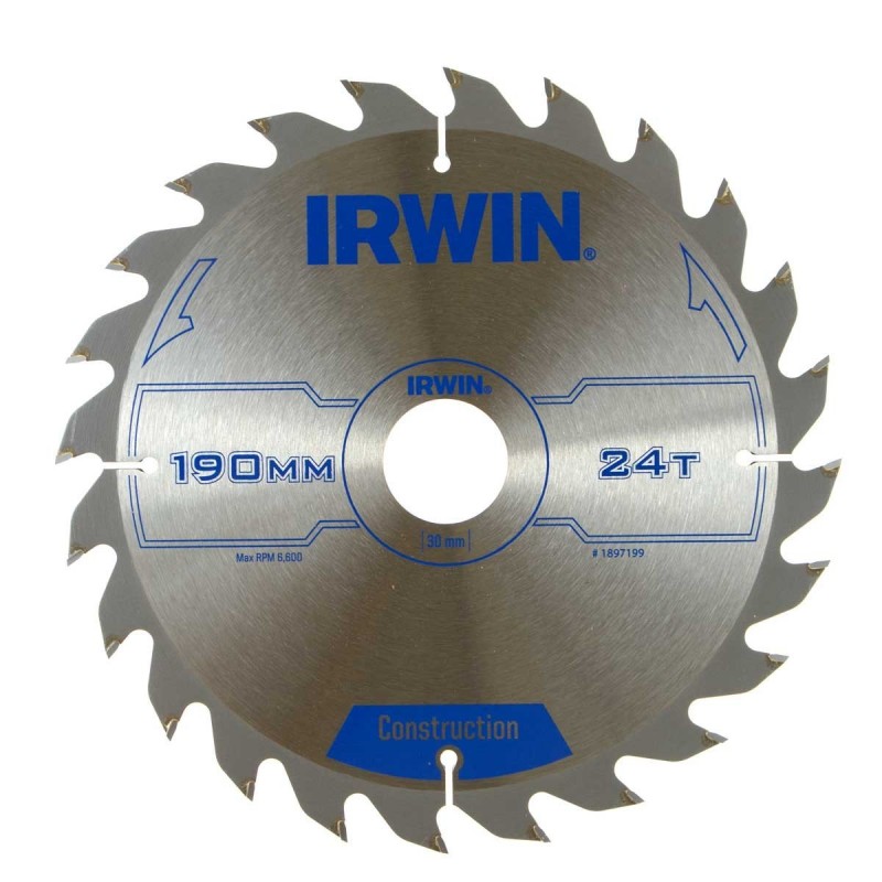 190 x 30 mm 24 dents lame de scie circulaire avec dents tools — photo de l’offre ManoMano