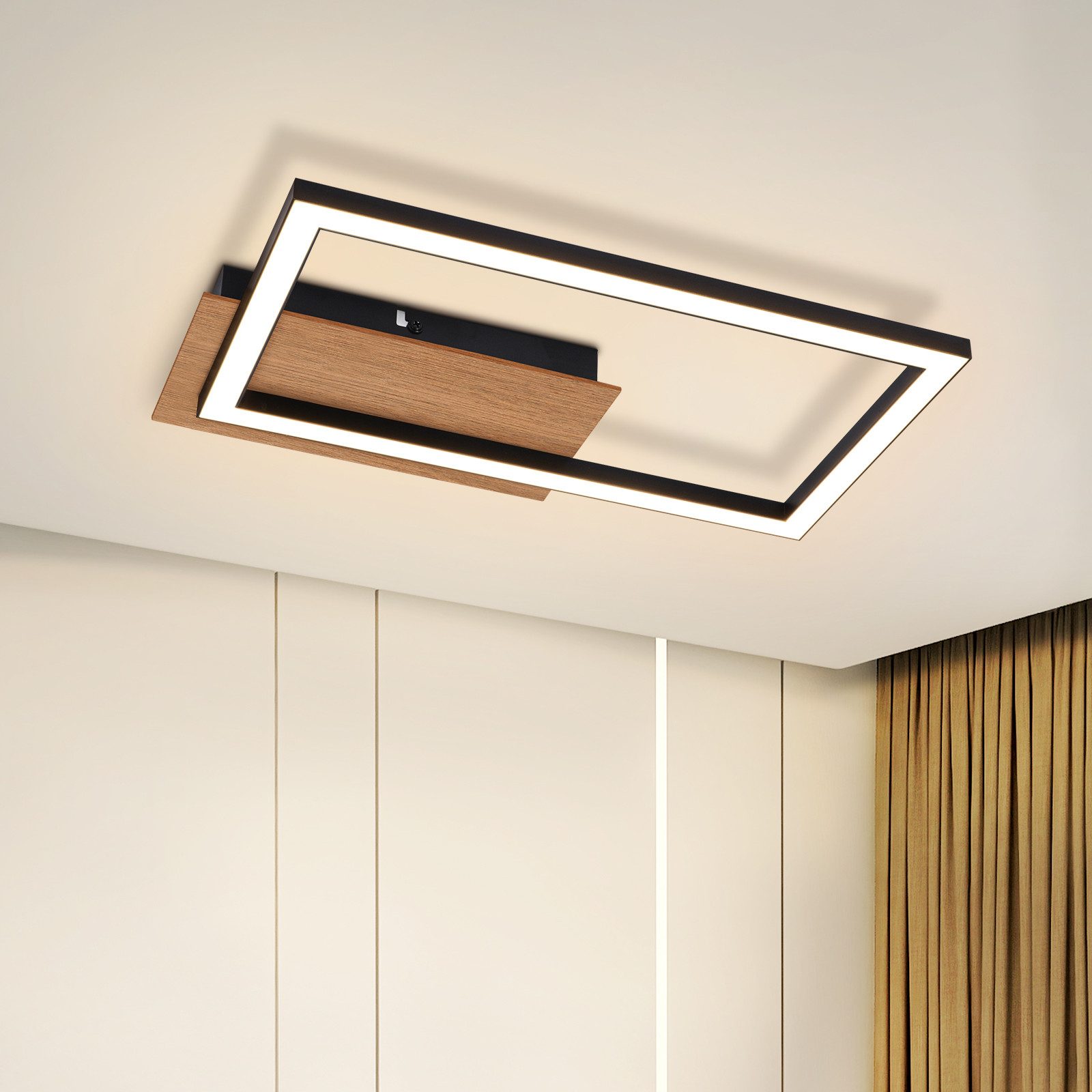 Plafonnier Led - 3000k Blanc Chaud Chambre À Coucher Moderne 12w Lampe