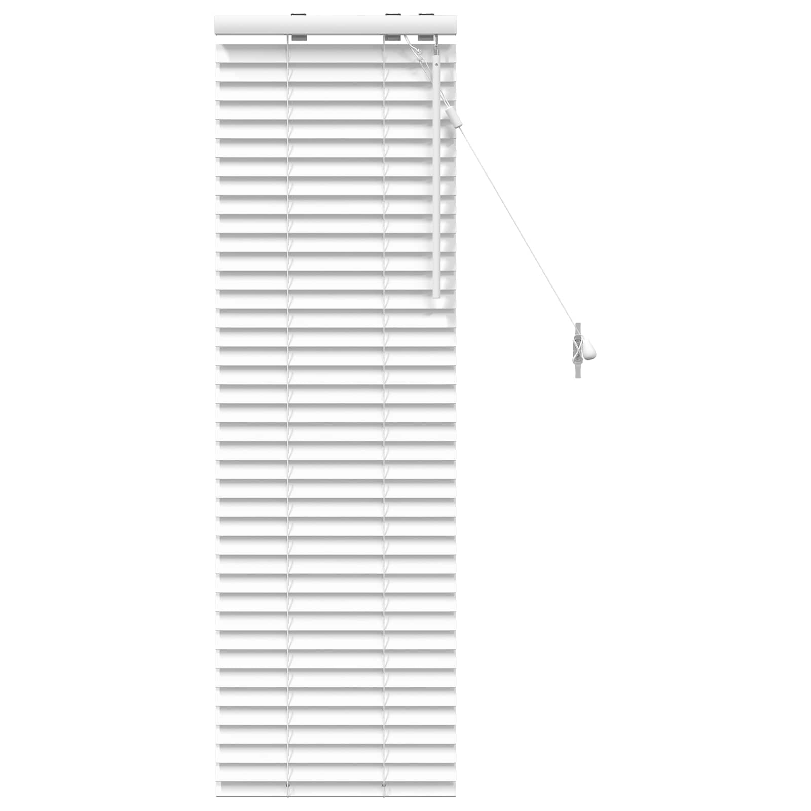 Vidaxl Weiß Venetian Blind White 50 X 130 Cm 35 Mm Solid Paulownia Wood