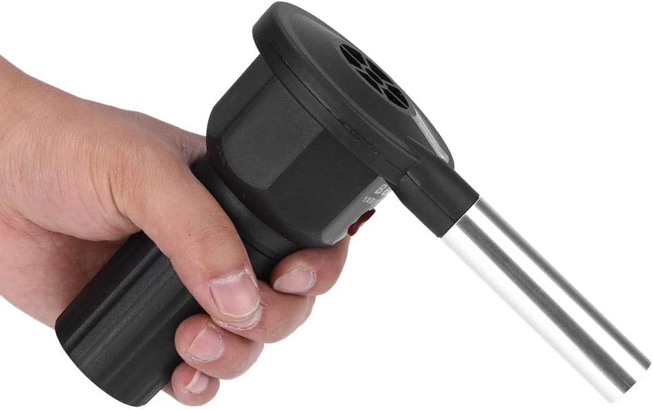 Kcvv Barbecue Blower - Portable Electric Barbecue Fan For Outdoor Camping Bbq Black