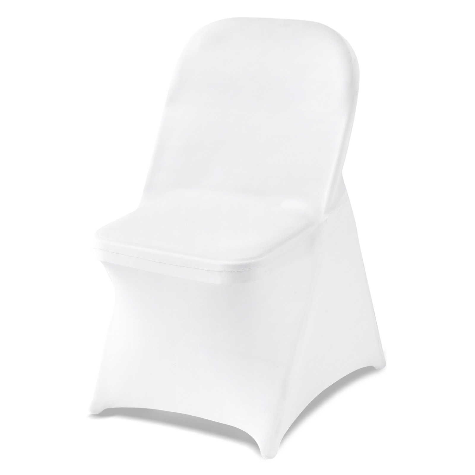 Vevor Weiß Stuhlhussen Stuhlbezug Stretch 150 Stk. Waschbarer & Abnehmbarer Stuhlüberzug Aus Polyester-Spandex Für Hochzeitsfeiern Esszimmerbankette, Passend Für Klappstühle (45 X 46 X 77 Cm) - Image 3