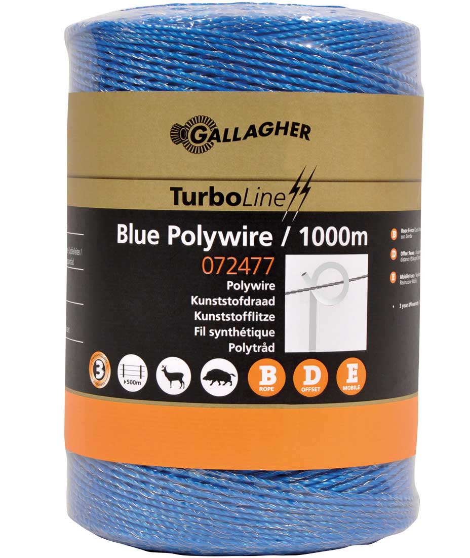 Gallagher Blau Blue Naylon Cord 400 M.