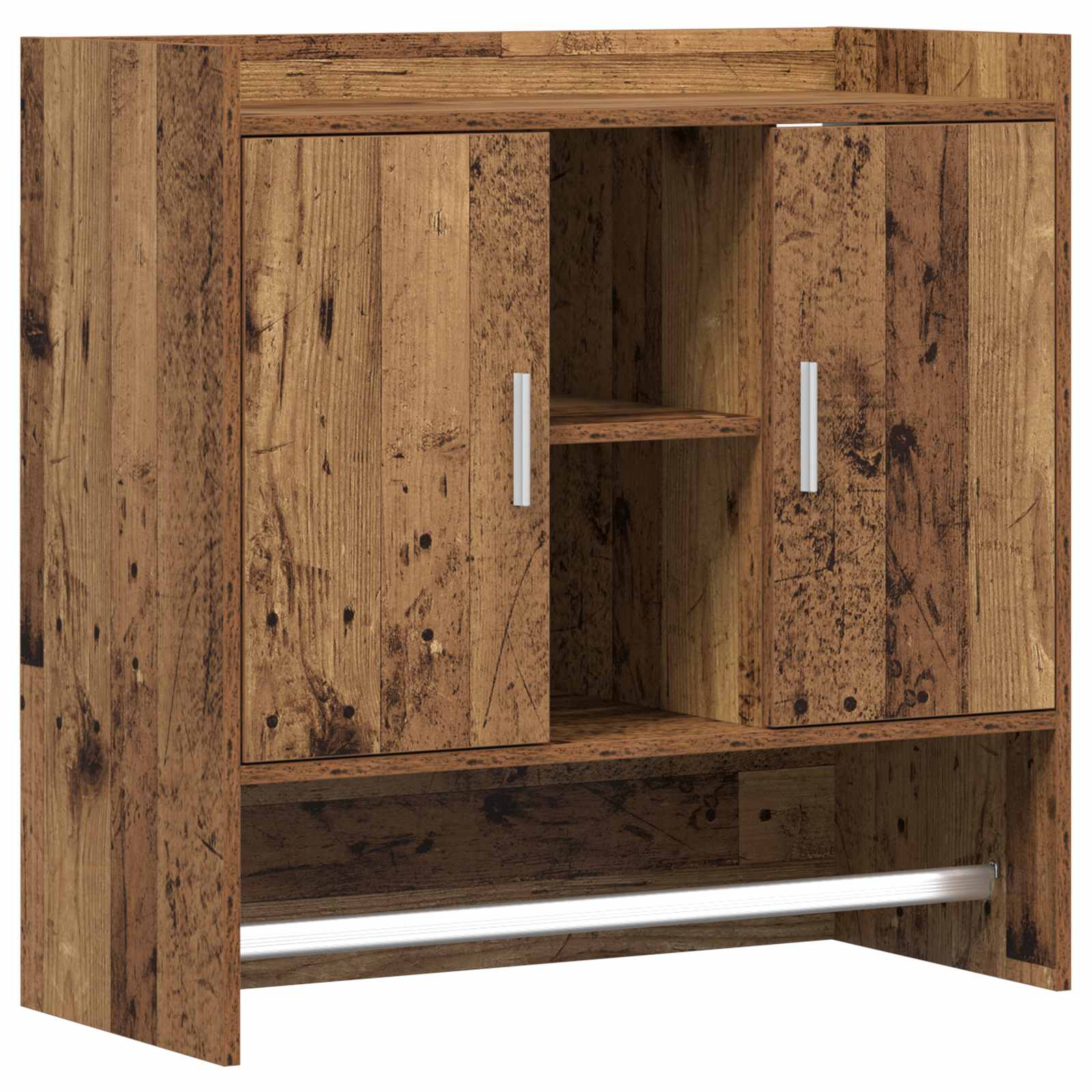 Vidaxl Wall Shelf Wall-Mounted Old Wood 80 X 36 X 80 Cm 8721451281849