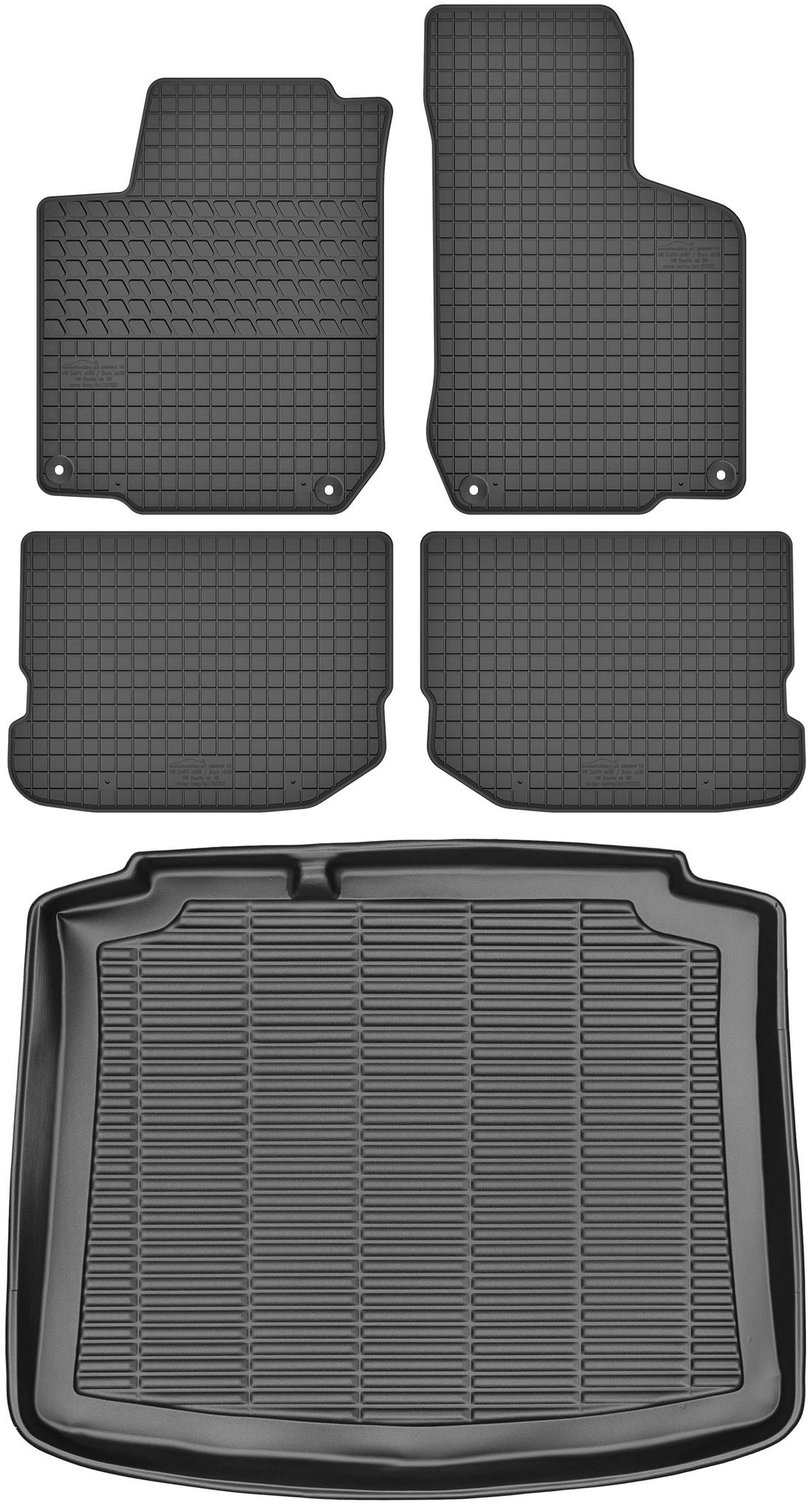 Oem Volkswagen Golf Iv Schrägheck (1997–2003) – Set: Gummifußmatten + Kofferraummatte 5901319964616