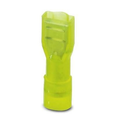 Cosse clip 6.3 mm x 0.8 mm Phoenix Contact C-SCFFI 6/6,3X0,8 3240541 180 ° entièrement isolé jaune 25 pc(s)