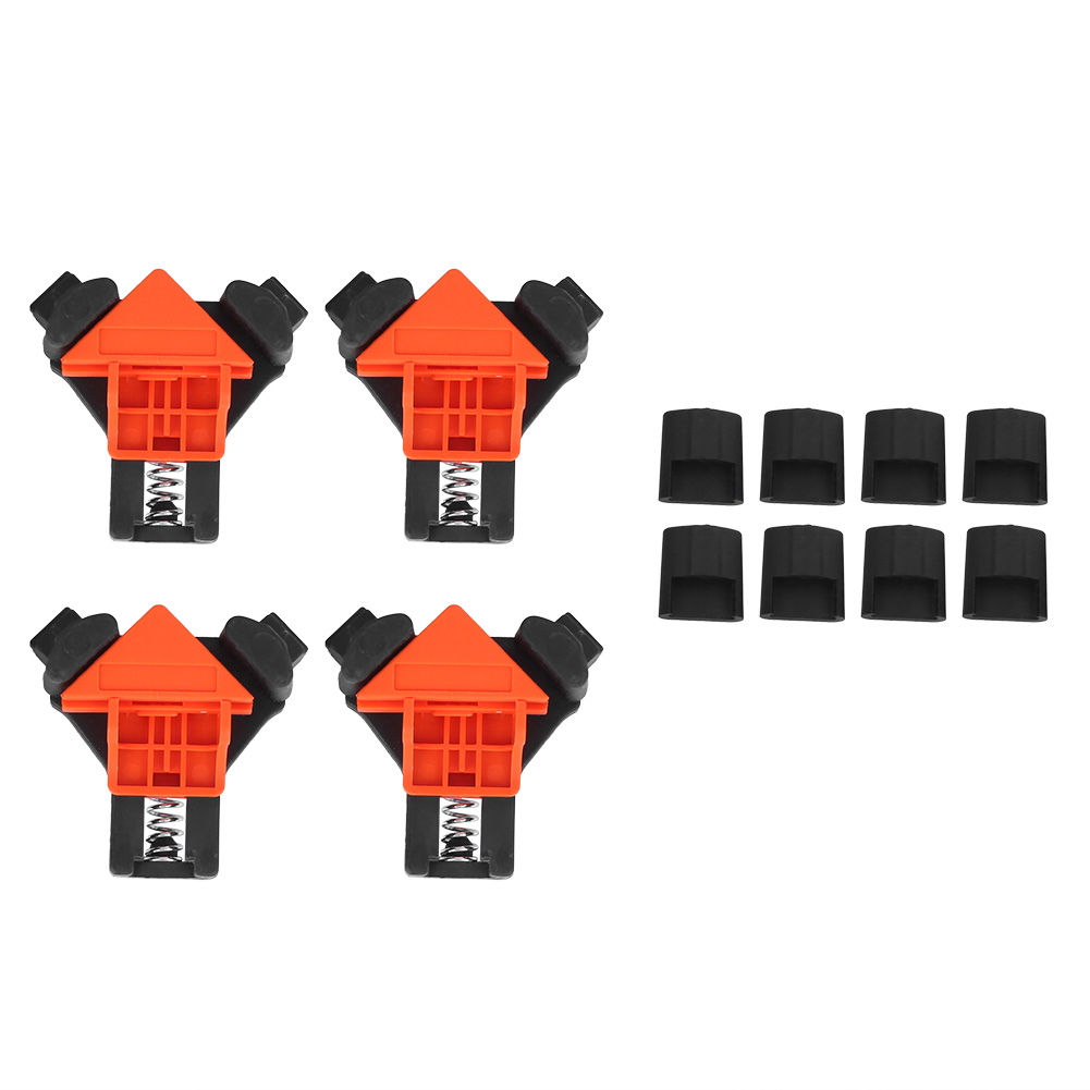 Pinces d'équerre à 90° pour menuiserie, plastique, planches de 5 à 22 mm, lot de 4