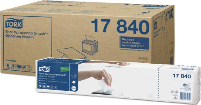 Tork Weiss Servietten, 17840, White, 216 Mm, 21.3 Cm, 540 Mm, 98 Mm, 108 Mm (21.30 X 21.60 Cm) - Image 3