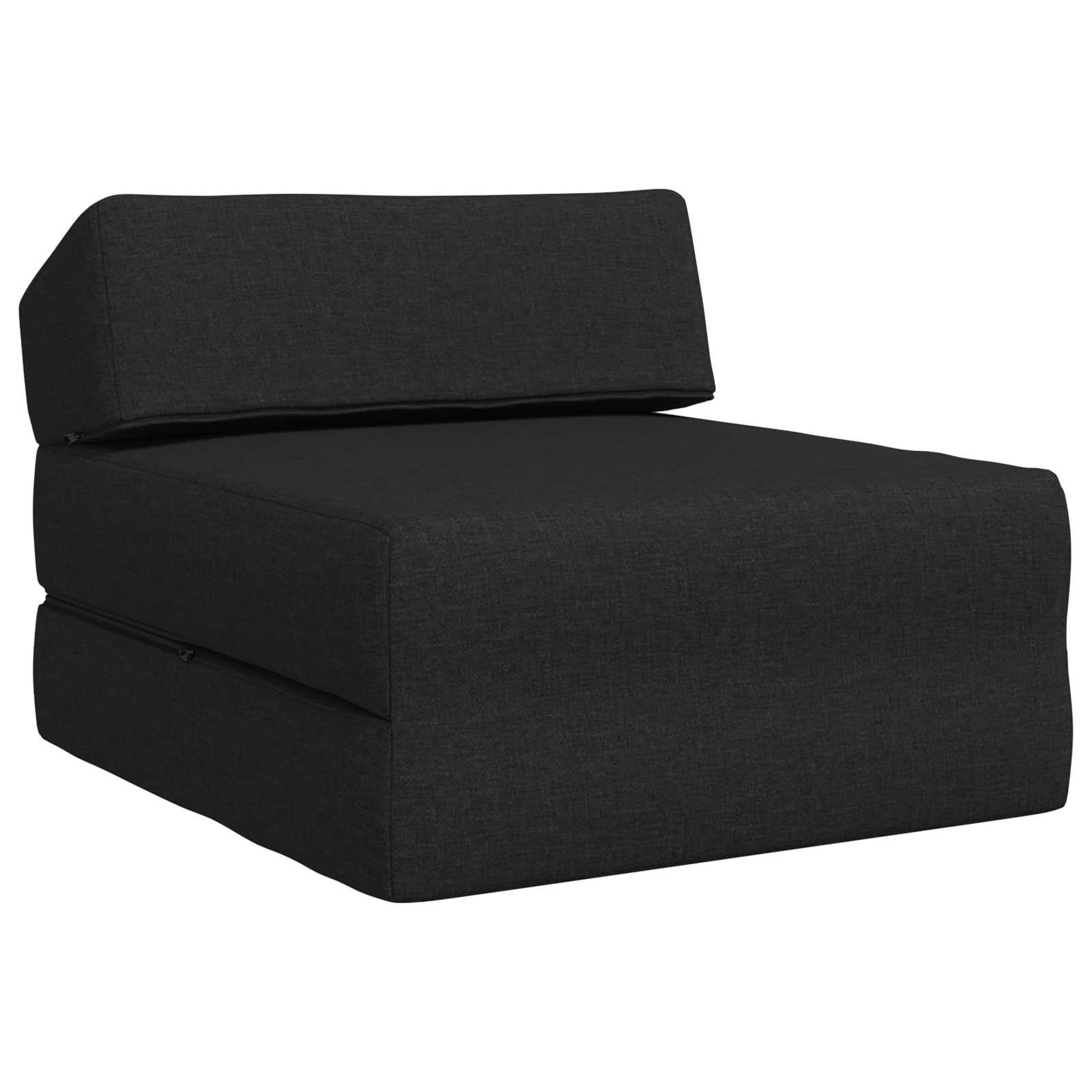 Foldable Sofa Bed Black 60 X 70 X 41 Cm Fabric Vidaxl