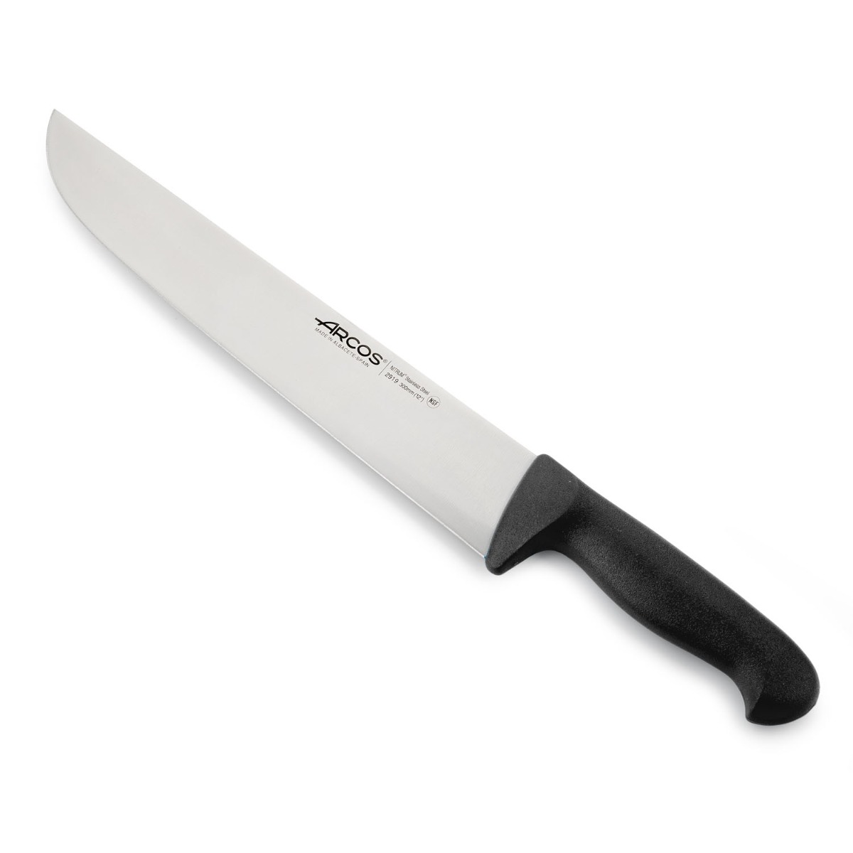 Arcos Schwarz Metzgermesser Farbe - Prof 291925 Edelstahl Nitrum Und Mango Ergonomische E Polypropylenklinge Und 30 Cm Klinge, Vitrine