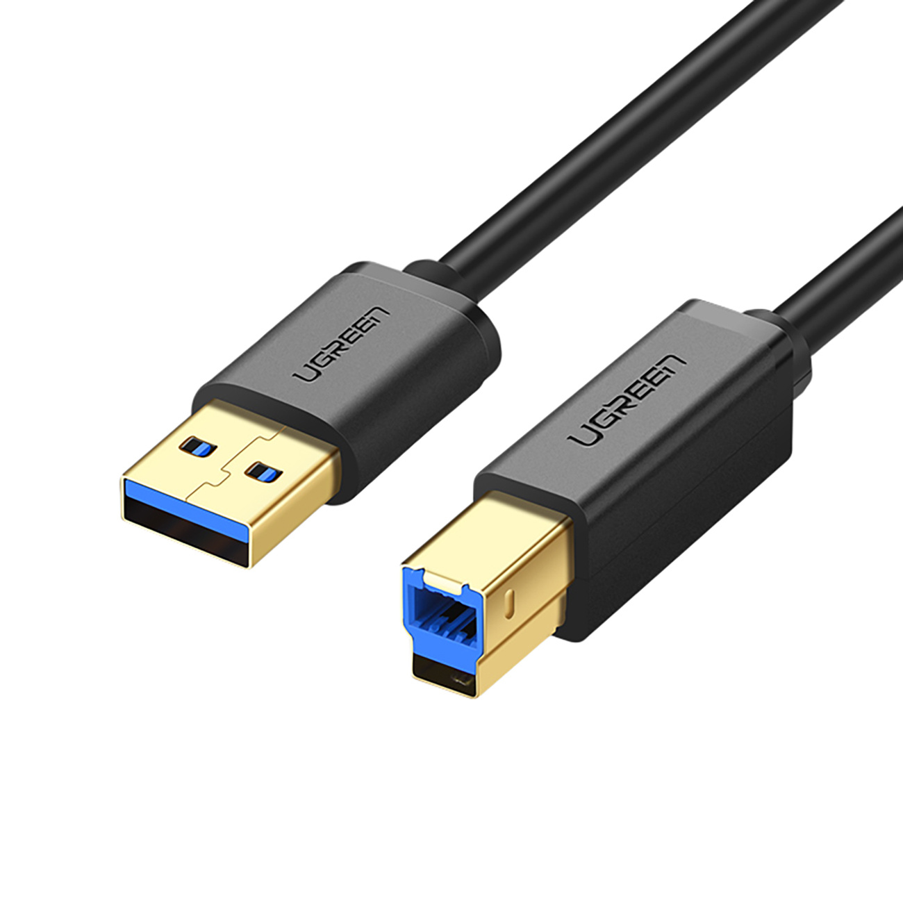 Ugreen Schwarz Us210 Usb 3.0 A-B Druckerkabel, 1 M (Schwarz)