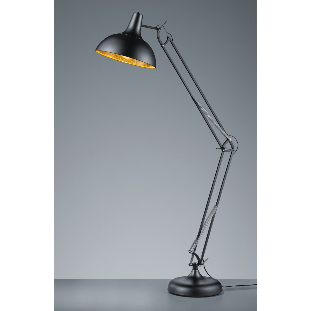 Salvador Piantana Architetto Nera Metallo Nero Interno Oro H.180cm ...