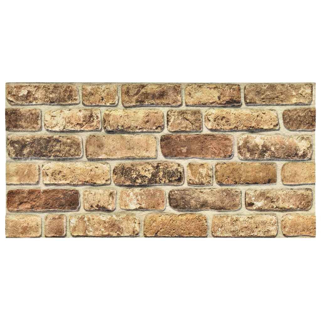 Vidaxl Dunkelsandfarben Wandpaneele 10 Pcs Dunkler Sand 100 X 50 Cm Eps-Schaum
