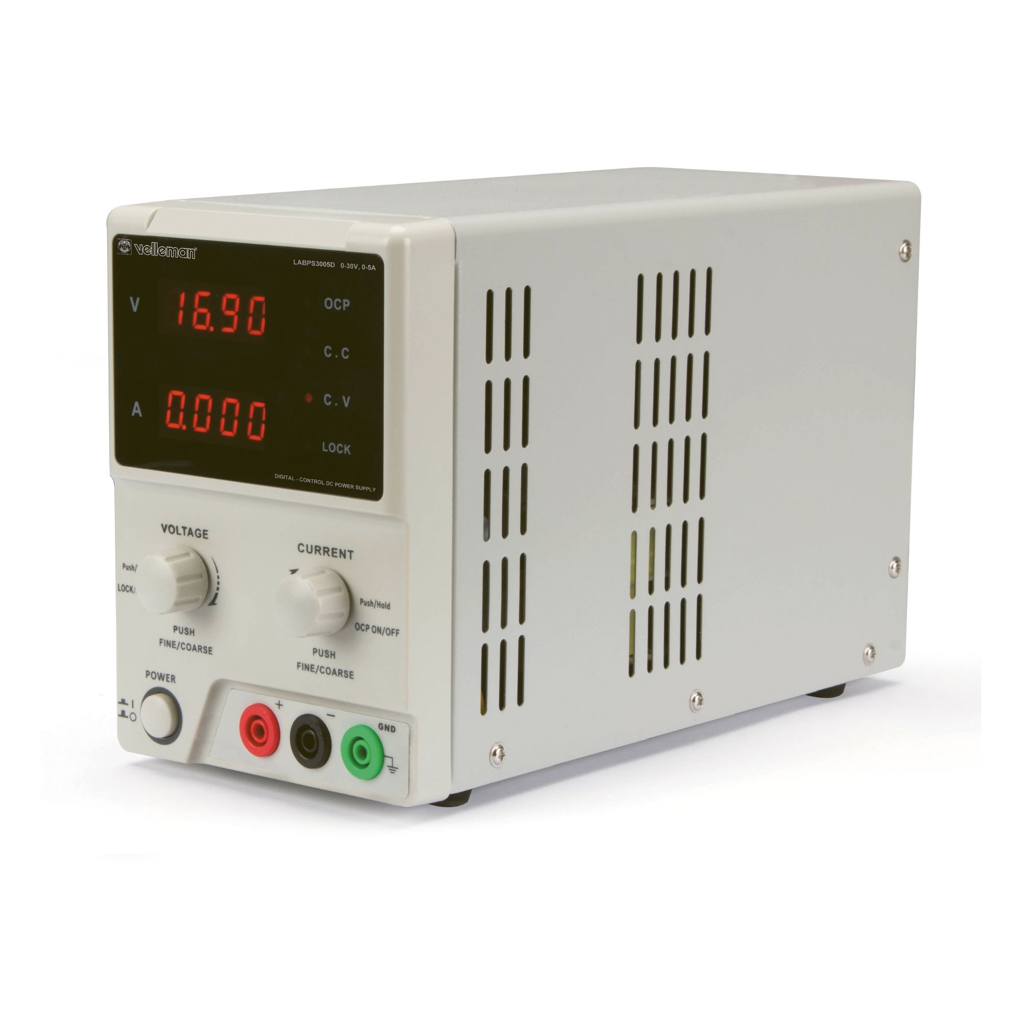 Velleman DC Lab Power Supply, Labornetzgerät, Grau, Weiss - Image 2