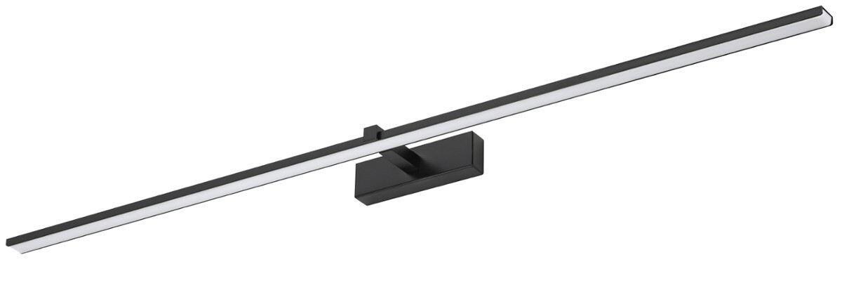 Applique Miroir Led 24w 120 Cm Noire Venus Ip44 Idealed