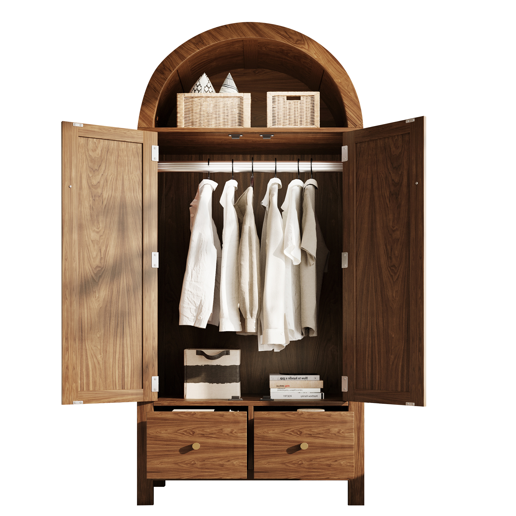 Armoire Avec 2 Portes, 2 Tiroirs