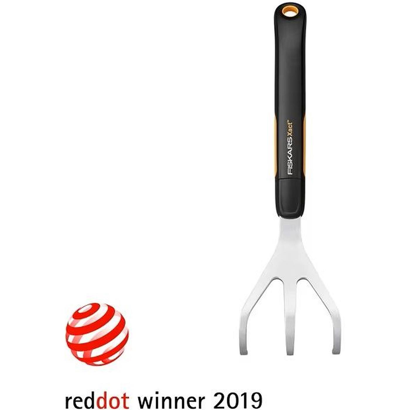 Fiskars Xact Rechen Mit Gebogenen Zinken – 14 Zinken Aus Aluminium – Stahlkopf