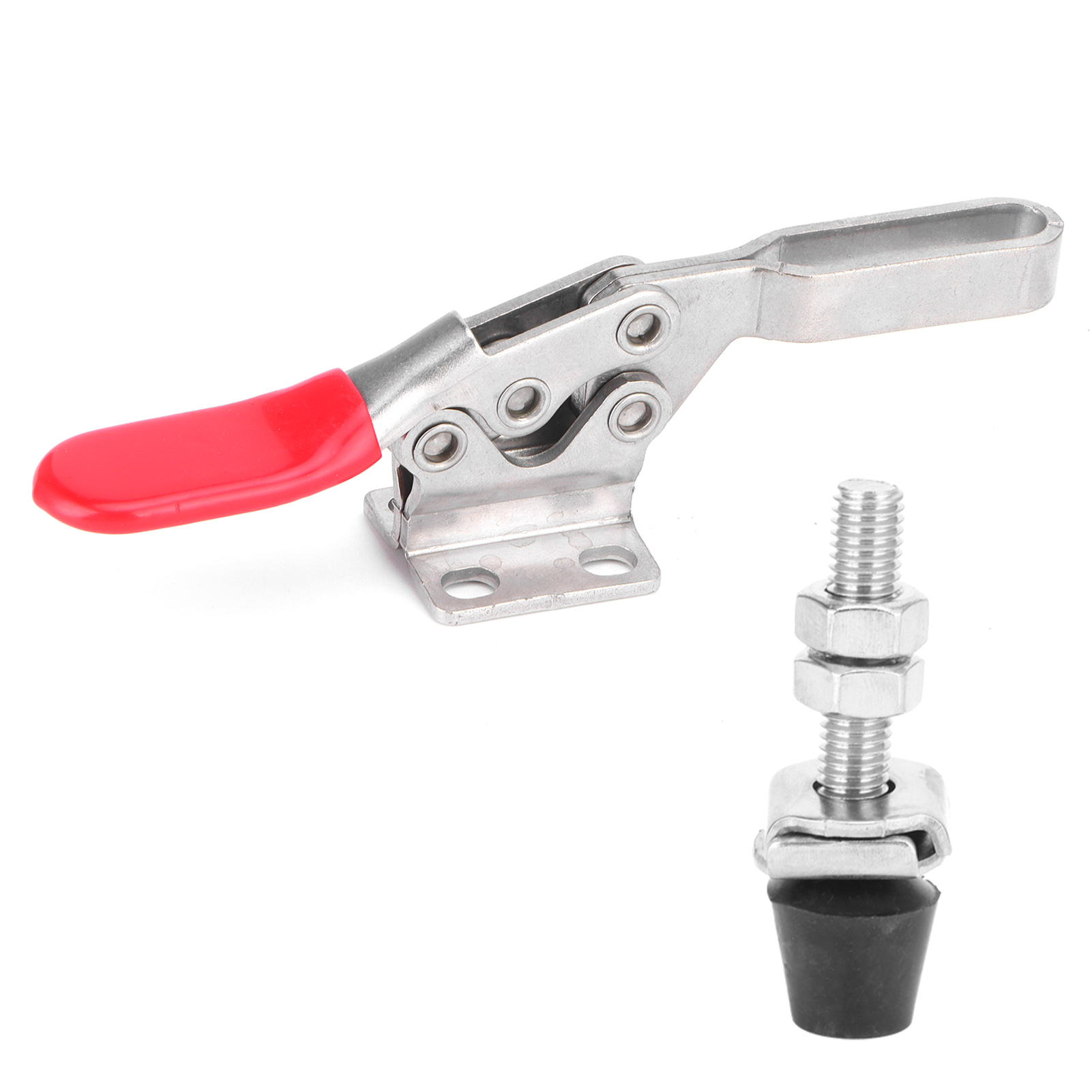 Pince à genouillère horizontale en acier inoxydable, force de maintien 280 kg, 10,5 x 6,5 cm