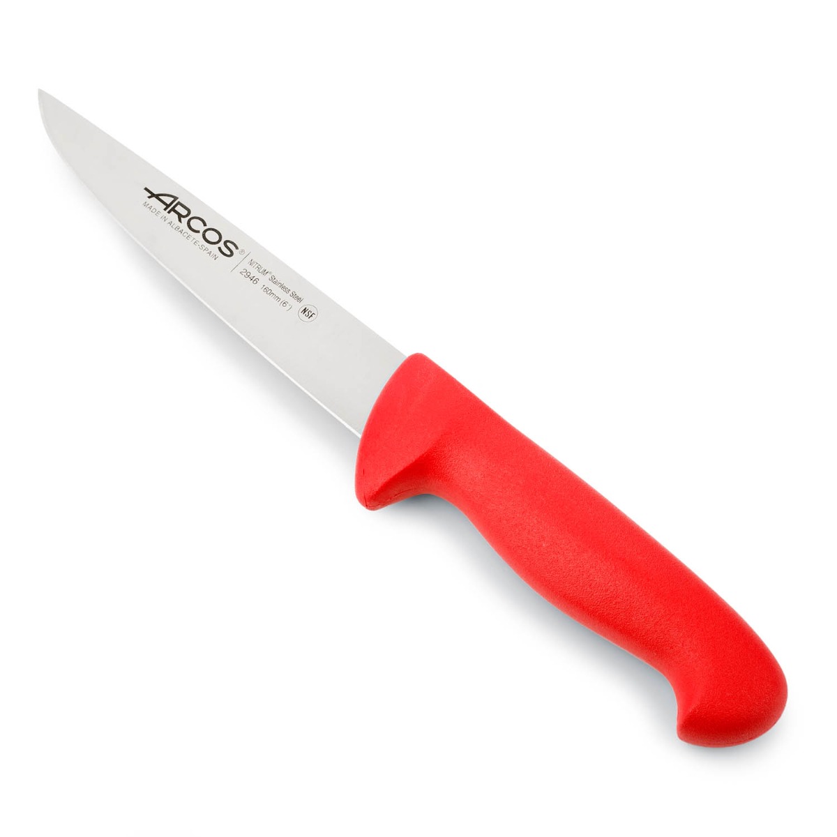 Arcos Rot Metzgermesser Farbe - Prof 294622 Edelstahl Nitrum Und Mango Ergonomische E Polypropylenklinge Und 16 Cm Klinge, Vitrine - Bild 3