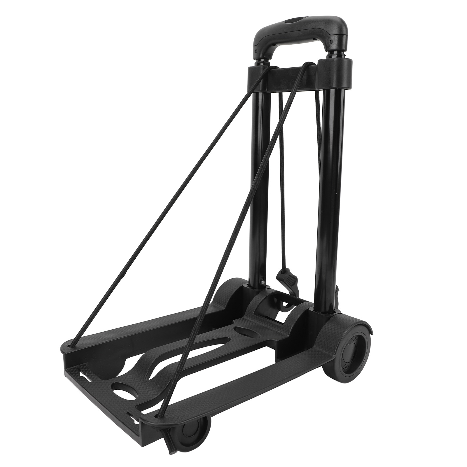 Chariot de manutention pliable 45 kg en tube de fer, 4 roues, pour courses et bagages
