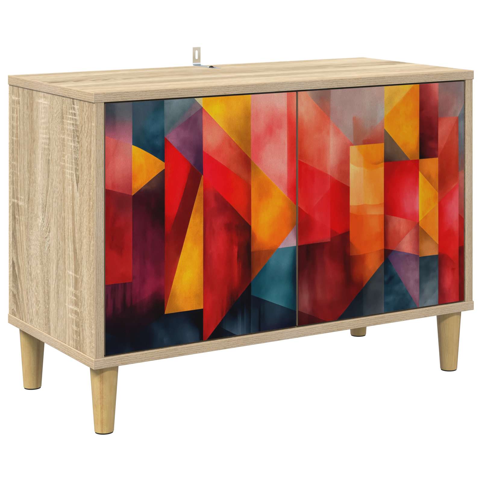 Vidaxl Braun Tv-Schrank Heesch 69 X 33 X 50 Cm Sonoma Holzwerkstoff
