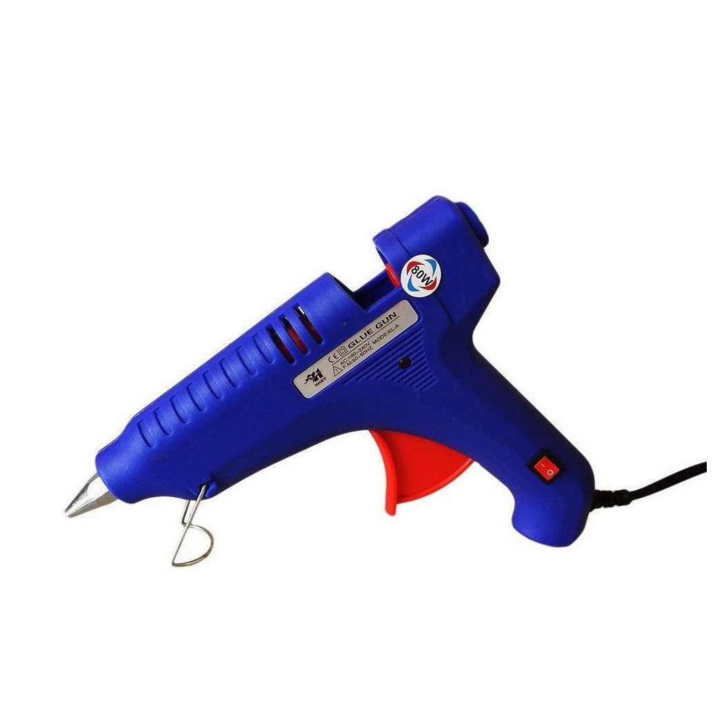Trade Shop Traesio - Mini Pistola Per Colla A Caldo 80w Con 10 Stick In Silicone Fai...