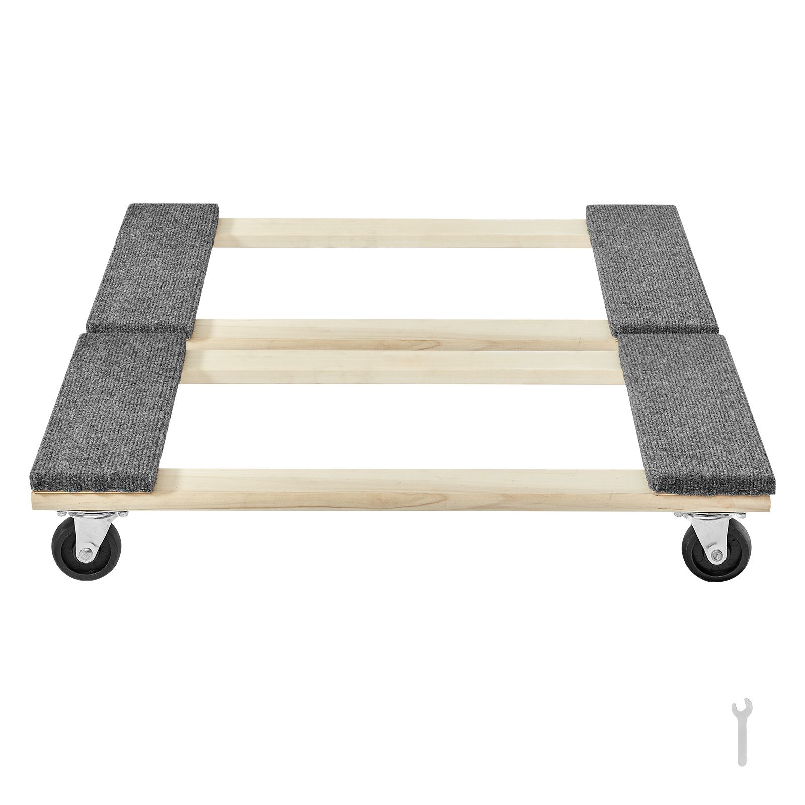 Chariot de déménagement pour meubles, 2 unités, 1000 lbs, bois dur, 8 roulettes pivotantes de 3 pouces