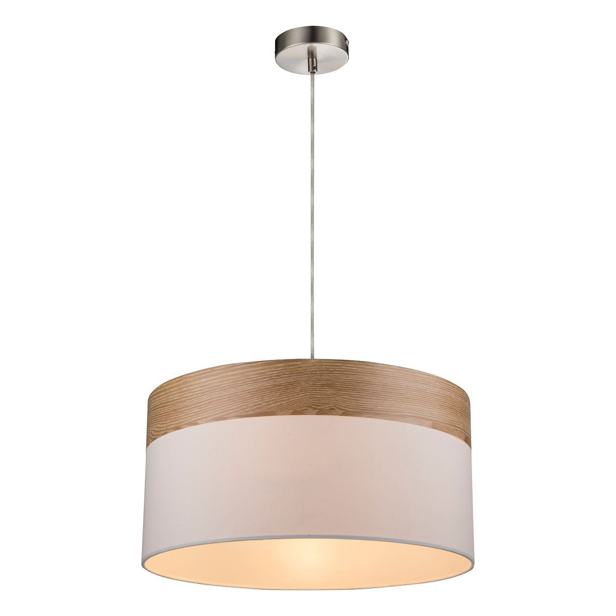 Globo Braun/Silber/Beige Pendelleuchte, Chipsy (E27) - Bild 2
