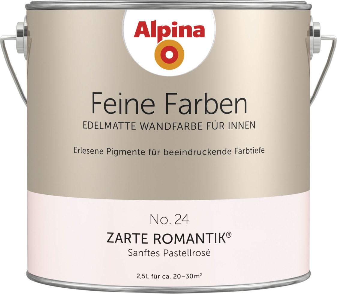 Feine Farbe No 24 2,5 L Sanftes Pastellrosé Zarte Romantik - Alpina