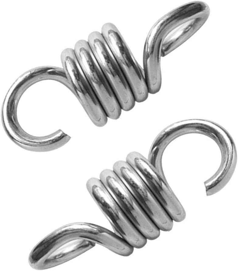 2 Pièces Crochets De Suspension 317,5 Kilogram Poids Ressort De Hamac Supporté Chaise À Ressort Pour Chaises De Porche Balançoires À Suspendre