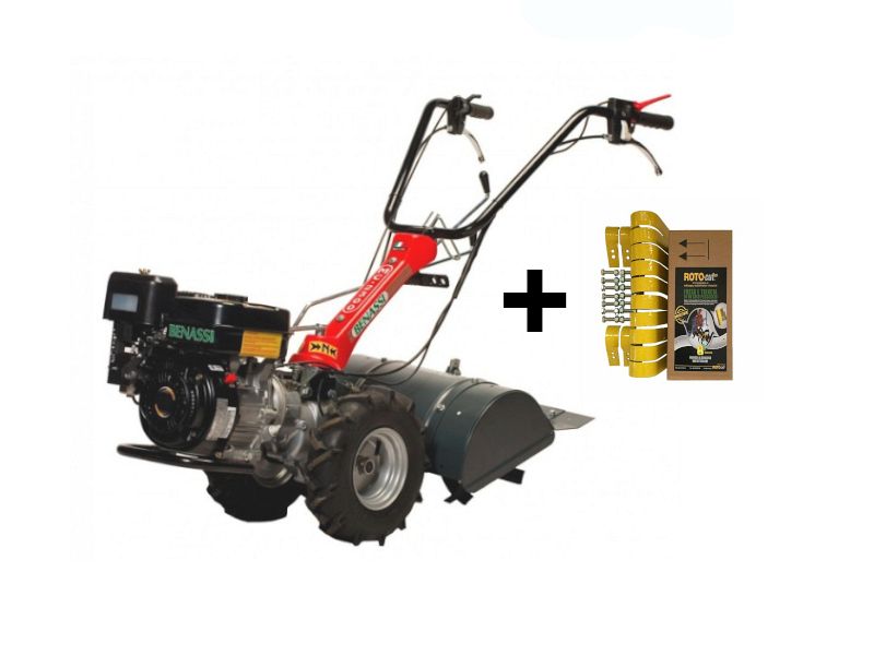 Motocoltivatore Benassi Mc2300c Reverso Con Fresa Da 48cm Ruote E Kit Rotocut BENASSI