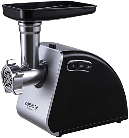 CAMRY CR 4812 Elektrischer Fleischwolf, 1600 W, multifunktionale Fleischmaschine mit Reverse-Funktion, Fleischwolf mit doppelseitiges Edelstahlmesser Grau - Bild 3