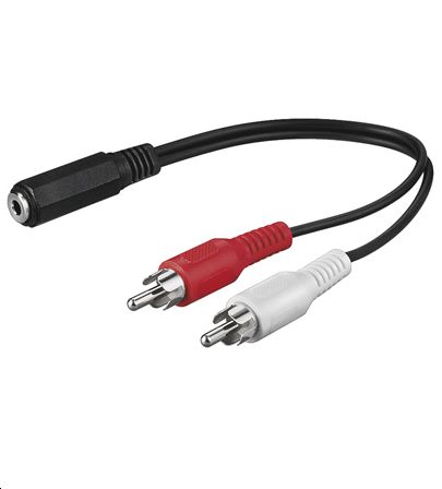 Microconnect Rot -Audiokabel 3,5 Mm 0,2 M