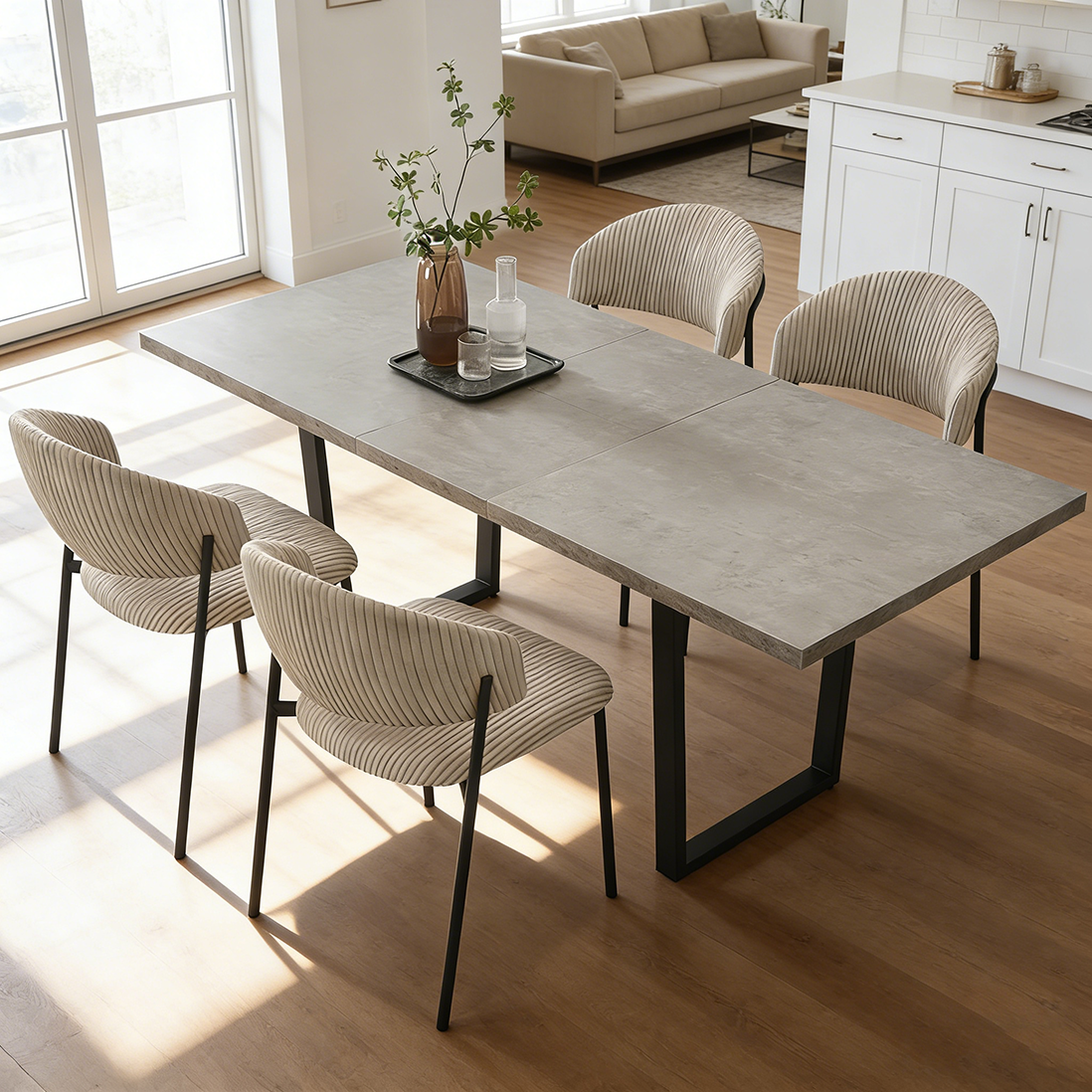 Ensemble De Table À Rallonges Et Chaises